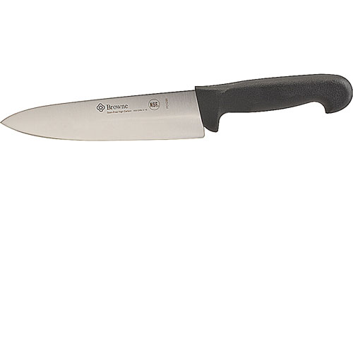 KNIFE,8" COOK'S , BLK PLST HDL