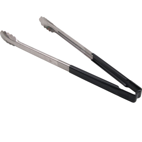 TONGS,SCALLOP, 16",BLK HDL