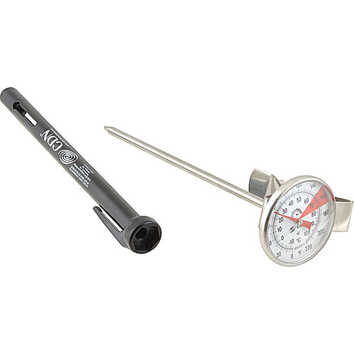 THERMOMETERBEVERAGE/FROT HING 6-1/2"L PROBE,1-1/2