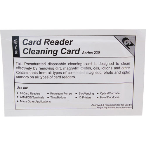 CARD,CLEANING , CRD CARD READER