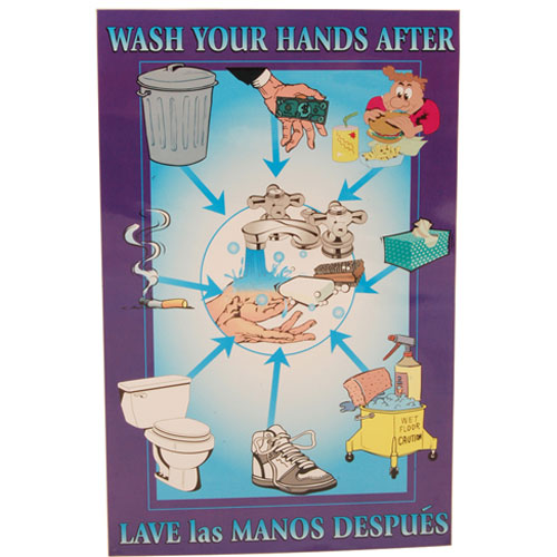 POSTER, WASH YOUR HANDSAFTER -  AllPoints Part # 1421498
