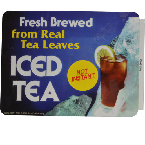 DECAL,ICEDTEA (FRESH BREWED)