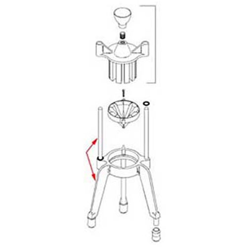 HOUSING,BASE, W/RODS, ASSY