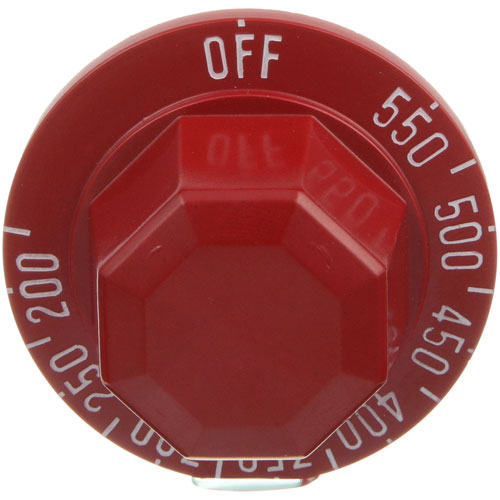 DIAL,THERMOSTAT, RED,200-550F