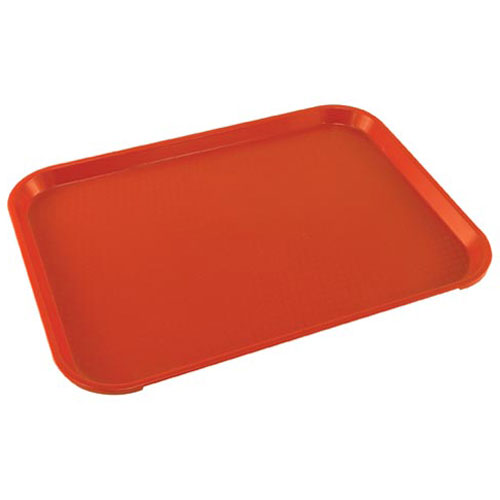 TRAY, FOOD, 12" X 16", RED