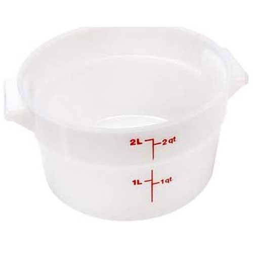 CONTAINER 8-3/16"RD,2 QT,WHT