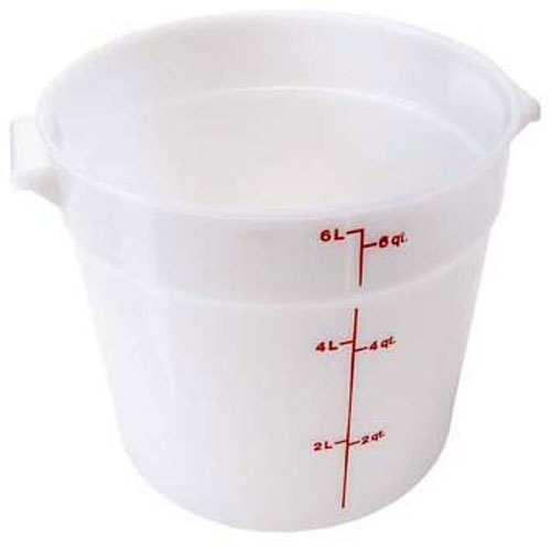 CONTAINER 10"RD, 6 QT, W HT