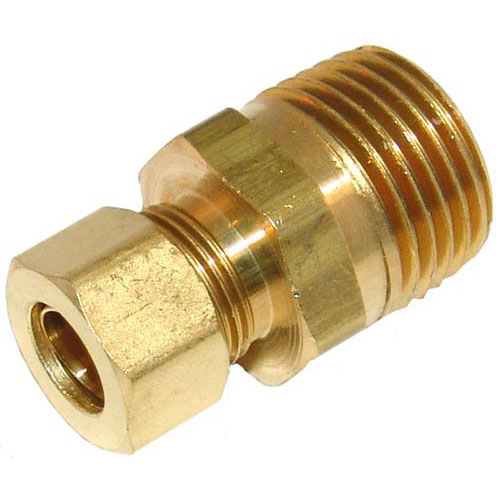 CONNECTOR, MALE-BRASS 3/8x1/2