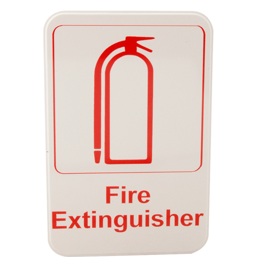 SIGN,FIRE EXTINGUISHER, 6X9"