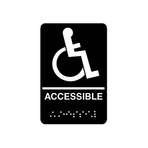 SIGN,ACCESSIBLE, BRAILLE,6X9"