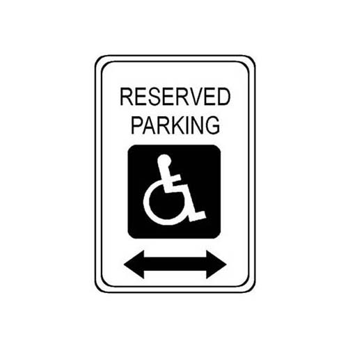 SIGN,RESERVED PARKING,W/ARROW -  AllPoints Part # 2801211