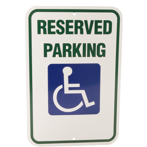 SIGN,RESERVED PARKING, 12X18 -  AllPoints Part # 2801212