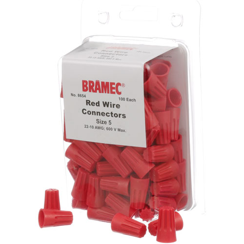 NUTS, WIRE - RED (100/Pkg)