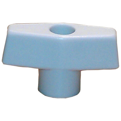 KNOB, WHITE PLASTIC