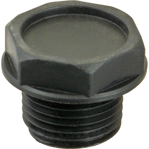 PLUG 1/2"NPT, PLASTIC