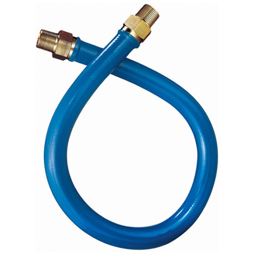 COATED GAS CONNECTOR1" MPT X 48"