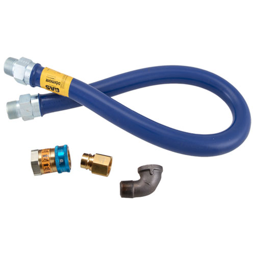 GAS CONNECTOR KIT 1" X48" W/ QD AND ELBOW