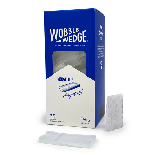 WOBBLE WEDGE, RIGID , CLEAR, BX/75