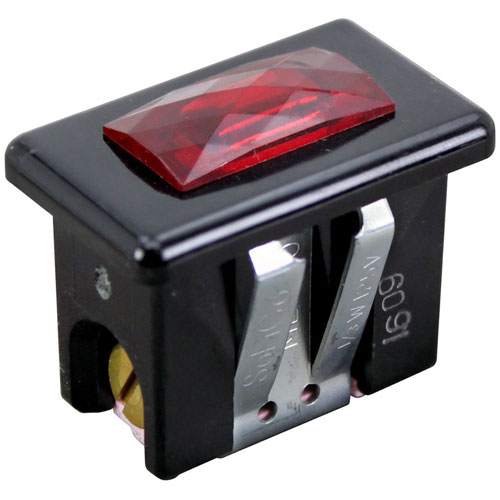 SNAP-IN SIGNAL LIGHT5/8" X 1-1/4" RED 250V