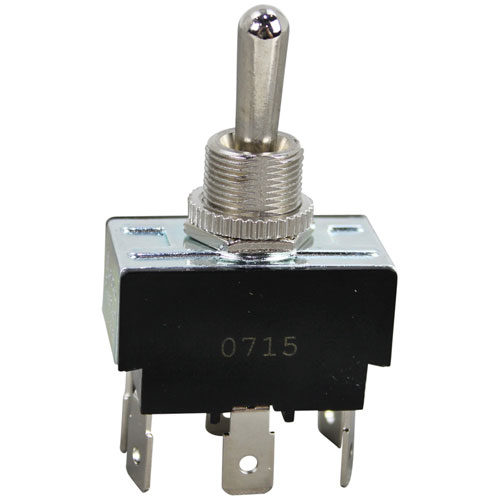 TOGGLE SWITCH1/2 DPDT, CTR-OFF