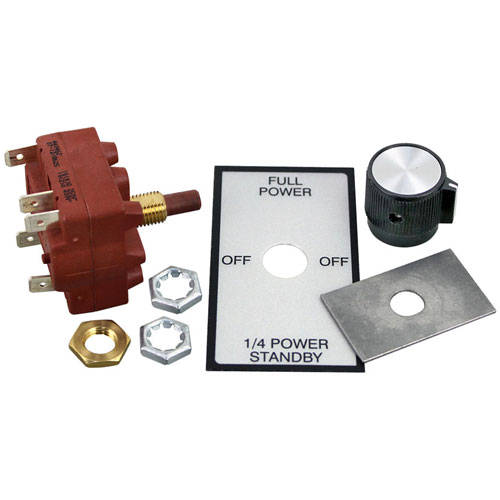 ROTARY SWITCH KIT3/8" DPDT CTR-OFF