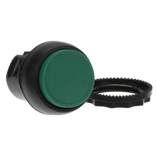 PUSHBUTTON, ON (GREEN)