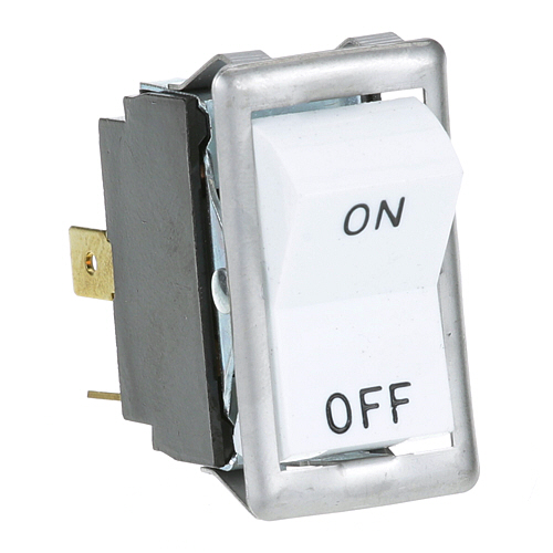 WHITE ROCKER DPST SWITCH