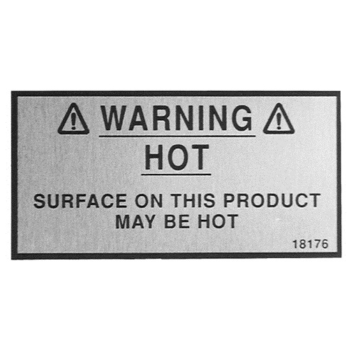 HP WARNING DECAL