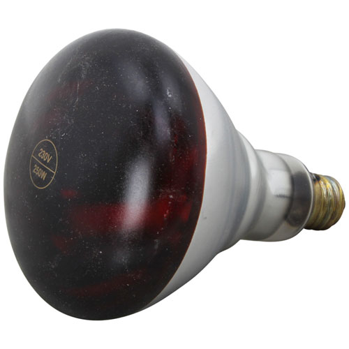 HEAT LAMP - PTFE COATED ,230V/250W, RED