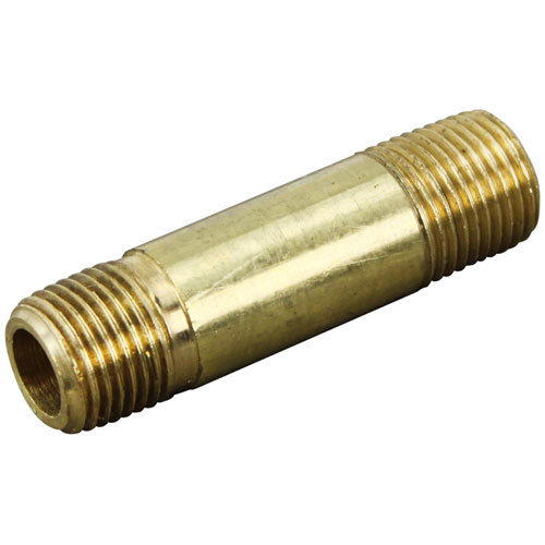 NIPPLE 0.13NPT X 1.50SCH 40, BRASS TBE