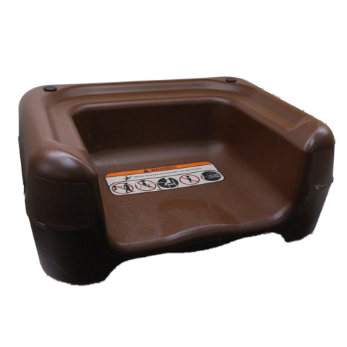 BOOSTER CHAIR-PLASTIC/BROWN