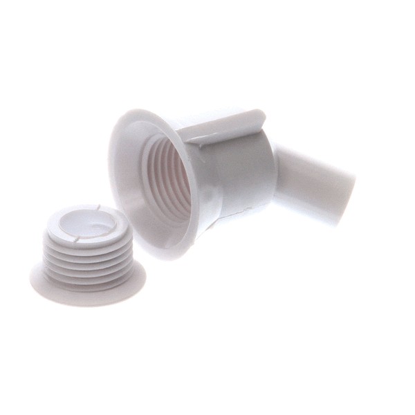 DRAIN FLANGE WITH ADAPTER, WHI