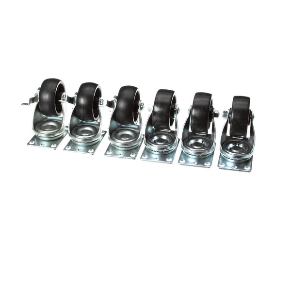 CASTER KIT PLATE TYPE (SET OF