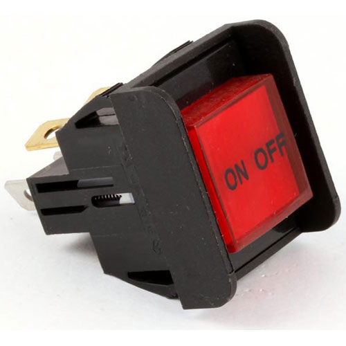 RED PUSH BUTTON SWITCHLIGHTED
